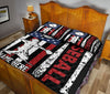 Ohaprints-Quilt-Bed-Set-Pillowcase-Baseball-Catcher-Player-American-Flag-Usa-Unique-Gift-Custom-Personalized-Name-Blanket-Bedspread-Bedding-3219-King (90&#39;&#39; x 100&#39;&#39;)