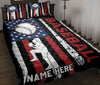Ohaprints-Quilt-Bed-Set-Pillowcase-Baseball-Pitcher-Player-American-Flag-Usa-Unique-Gift-Custom-Personalized-Name-Blanket-Bedspread-Bedding-3220-Throw (55&#39;&#39; x 60&#39;&#39;)