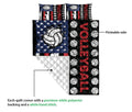 Ohaprints-Quilt-Bed-Set-Pillowcase-Volleyball-Player-American-Flag-Usa-Gifts-Custom-Personalized-Name-Blanket-Bedspread-Bedding-3436-Queen (80'' x 90'')