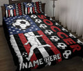 Ohaprints-Quilt-Bed-Set-Pillowcase-Soccer-Player-American-Flag-Usa-Unique-Gift-Custom-Personalized-Name-Blanket-Bedspread-Bedding-3389-Throw (55'' x 60'')