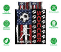 Ohaprints-Quilt-Bed-Set-Pillowcase-Soccer-Player-American-Flag-Usa-Unique-Gift-Custom-Personalized-Name-Blanket-Bedspread-Bedding-3389-Double (70'' x 80'')