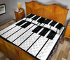 Ohaprints-Quilt-Bed-Set-Pillowcase-Music-Piano-Keys-Music-Notes-Music-Theme-Musical-Note-Black-White-Blanket-Bedspread-Bedding-900-Queen (80&#39;&#39; x 90&#39;&#39;)