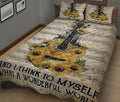 Ohaprints-Quilt-Bed-Set-Pillowcase-Guitar-Sunflower-I-Think-To-Myself-What-A-Wonderful-World-Gift-For-Guitarist-Blanket-Bedspread-Bedding-1483-King (90'' x 100'')