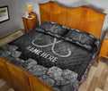 Ohaprints-Quilt-Bed-Set-Pillowcase-Fishing-Hook-Fisherman-Stone-Metal-Silver-Custom-Personalized-Name-Blanket-Bedspread-Bedding-1718-King (90'' x 100'')