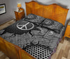 Ohaprints-Quilt-Bed-Set-Pillowcase-Hippie-Peace-Sign-Crack-Metal-Silver-Pattern-Custom-Personalized-Name-Blanket-Bedspread-Bedding-2898-King (90&#39;&#39; x 100&#39;&#39;)