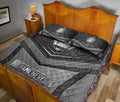 Ohaprints-Quilt-Bed-Set-Pillowcase-Football-Silver-Metal-Unique-Gifts-Custom-Personalized-Name-Blanket-Bedspread-Bedding-2901-King (90'' x 100'')