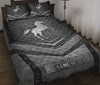 Ohaprints-Quilt-Bed-Set-Pillowcase-Horse-Silver-Metal-Unique-Gifts-For-Horse-Lovers-Custom-Personalized-Name-Blanket-Bedspread-Bedding-1137-Throw (55&#39;&#39; x 60&#39;&#39;)