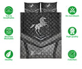 Ohaprints-Quilt-Bed-Set-Pillowcase-Horse-Silver-Metal-Unique-Gifts-For-Horse-Lovers-Custom-Personalized-Name-Blanket-Bedspread-Bedding-1137-Double (70'' x 80'')