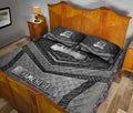 Ohaprints-Quilt-Bed-Set-Pillowcase-Trucker-Truck-Driver-Silver-Metal-Unique-Gifts-Custom-Personalized-Name-Blanket-Bedspread-Bedding-1139-King (90'' x 100'')