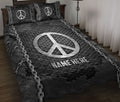 Ohaprints-Quilt-Bed-Set-Pillowcase-Hippe-Peace-Sign-Iron-Chain-Pattern-Unique-Gifts-Custom-Personalized-Name-Blanket-Bedspread-Bedding-1141-Throw (55'' x 60'')