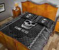 Ohaprints-Quilt-Bed-Set-Pillowcase-Skull-Iron-Chain-Pattern-Unique-Gifts-Custom-Personalized-Name-Blanket-Bedspread-Bedding-2907-King (90'' x 100'')