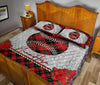 Ohaprints-Quilt-Bed-Set-Pillowcase-Christmas-Red-Plaid-Baseball-Christmas-Holiday-Custom-Personalized-Name-Blanket-Bedspread-Bedding-3230-King (90&#39;&#39; x 100&#39;&#39;)