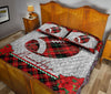 Ohaprints-Quilt-Bed-Set-Pillowcase-Christmas-Red-Plaid-American-Football-Xmas-Holiday-Custom-Personalized-Name-Blanket-Bedspread-Bedding-3167-King (90&#39;&#39; x 100&#39;&#39;)
