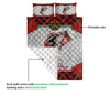 Ohaprints-Quilt-Bed-Set-Pillowcase-Christmas-Red-Plaid-Fishing-Santa-Hat-Xmas-Holiday-Custom-Personalized-Name-Blanket-Bedspread-Bedding-3255-Queen (80&#39;&#39; x 90&#39;&#39;)