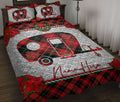 Ohaprints-Quilt-Bed-Set-Pillowcase-Christmas-Red-Plaid-Camping-Santa-Hat-Xmas-Custom-Personalized-Name-Blanket-Bedspread-Bedding-3714-Throw (55'' x 60'')