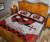 Ohaprints-Quilt-Bed-Set-Pillowcase-Christmas-Red-Plaid-Camping-Santa-Hat-Xmas-Custom-Personalized-Name-Blanket-Bedspread-Bedding-3714-King (90&#39;&#39; x 100&#39;&#39;)