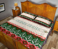 Ohaprints-Quilt-Bed-Set-Pillowcase-Christmas-Ugly-Sweater-Pattern-Snowflakes-Custom-Personalized-Name-Blanket-Bedspread-Bedding-3651-King (90'' x 100'')