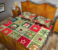 Ohaprints-Quilt-Bed-Set-Pillowcase-Patchwork-Christmas-Xmas-Tree-Winter-Custom-Personalized-Name-Blanket-Bedspread-Bedding-3655-King (90'' x 100'')