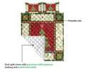 Ohaprints-Quilt-Bed-Set-Pillowcase-Christmas-Tree-Snowflakes-Patchwork-Pattern-Custom-Personalized-Name-Blanket-Bedspread-Bedding-3660-Queen (80'' x 90'')