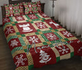 Ohaprints-Quilt-Bed-Set-Pillowcase-Christmas-Pattern-Patchwork-Snowflake-Xmas-Custom-Personalized-Name-Blanket-Bedspread-Bedding-3661-Throw (55'' x 60'')