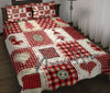 Ohaprints-Quilt-Bed-Set-Pillowcase-Christmas-Patchwork-Red-Pattern-Xmas-Winter-Custom-Personalized-Name-Blanket-Bedspread-Bedding-3663-Throw (55&#39;&#39; x 60&#39;&#39;)