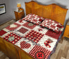 Ohaprints-Quilt-Bed-Set-Pillowcase-Christmas-Patchwork-Red-Pattern-Xmas-Winter-Custom-Personalized-Name-Blanket-Bedspread-Bedding-3663-King (90&#39;&#39; x 100&#39;&#39;)
