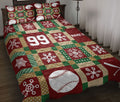 Ohaprints-Quilt-Bed-Set-Pillowcase-Christmas-Patchwork-Softball-Pattern-Xmas-Custom-Personalized-Name-Number-Blanket-Bedspread-Bedding-3122-Throw (55'' x 60'')