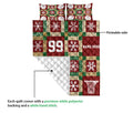 Ohaprints-Quilt-Bed-Set-Pillowcase-Christmas-Basketball-Xmas-Christmas-Custom-Personalized-Name-Number-Blanket-Bedspread-Bedding-3415-Queen (80'' x 90'')