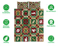 Ohaprints-Quilt-Bed-Set-Pillowcase-Christmas-American-Football-Patchwork-Xmas-Winter-Holiday-Blanket-Bedspread-Bedding-3169-Double (70'' x 80'')