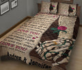 Ohaprints-Quilt-Bed-Set-Pillowcase-Skull-Couple-Skeleton-Couple-The-Day-I-Met-Custom-Personalized-Name-Blanket-Bedspread-Bedding-1505-King (90'' x 100'')