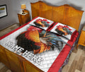 Ohaprints-Quilt-Bed-Set-Pillowcase-Canada-Flag-Chicken-Canadian-Rooster-Flag-Maple-Leaf-Custom-Personalized-Name-Blanket-Bedspread-Bedding-2921-King (90'' x 100'')