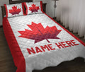 Ohaprints-Quilt-Bed-Set-Pillowcase-Canadian-Flag-Happy-Canada-Day-Canada-Flag-Custom-Personalized-Name-Blanket-Bedspread-Bedding-568-Throw (55'' x 60'')