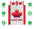 Ohaprints-Quilt-Bed-Set-Pillowcase-Canadian-Flag-Happy-Canada-Day-Canada-Flag-Custom-Personalized-Name-Blanket-Bedspread-Bedding-568-Double (70'' x 80'')