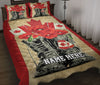 Ohaprints-Quilt-Bed-Set-Pillowcase-Canada-Flag-Lest-We-Forget-Combat-Boots-Poppy-Flower-Custom-Personalized-Name-Blanket-Bedspread-Bedding-1156-Throw (55&#39;&#39; x 60&#39;&#39;)