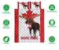 Ohaprints-Quilt-Bed-Set-Pillowcase-Canadian-Flag-Moose-Canada-Maple-Leaf-Custom-Personalized-Name-Blanket-Bedspread-Bedding-1740-Double (70'' x 80'')