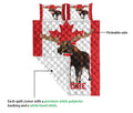 Ohaprints-Quilt-Bed-Set-Pillowcase-Canadian-Flag-Moose-Canada-Maple-Leaf-Custom-Personalized-Name-Blanket-Bedspread-Bedding-1740-Queen (80'' x 90'')