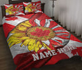 Ohaprints-Quilt-Bed-Set-Pillowcase-Canada-Flag-Sunflower-Flag-Maple-Leaf-Custom-Personalized-Name-Blanket-Bedspread-Bedding-2329-Throw (55'' x 60'')