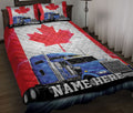 Ohaprints-Quilt-Bed-Set-Pillowcase-Truck-Drivers-Trucker-Canada-Freedom-Convoy-Custom-Personalized-Name-Blanket-Bedspread-Bedding-569-Throw (55'' x 60'')