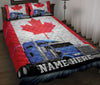 Ohaprints-Quilt-Bed-Set-Pillowcase-Truck-Drivers-Trucker-Canada-Freedom-Convoy-Custom-Personalized-Name-Blanket-Bedspread-Bedding-569-Throw (55&#39;&#39; x 60&#39;&#39;)