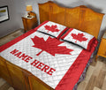 Ohaprints-Quilt-Bed-Set-Pillowcase-Canadian-Flag-Canada-Flag-Maple-Leaf-Custom-Personalized-Name-Blanket-Bedspread-Bedding-1157-King (90'' x 100'')