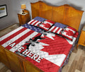Ohaprints-Quilt-Bed-Set-Pillowcase-Canadian-American-Flag-Canada-Flag-Maple-Leaf-Custom-Personalized-Name-Blanket-Bedspread-Bedding-1741-King (90'' x 100'')