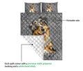 Ohaprints-Quilt-Bed-Set-Pillowcase-Australian-Shepherd-Dog-Crack-Gray-Sliver-Pattern-Custom-Personalized-Name-Blanket-Bedspread-Bedding-2933-Queen (80'' x 90'')