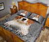 Ohaprints-Quilt-Bed-Set-Pillowcase-Beagle-Dog-Crack-Gray-Sliver-Pattern-Custom-Personalized-Name-Blanket-Bedspread-Bedding-580-King (90&#39;&#39; x 100&#39;&#39;)