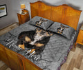 Ohaprints-Quilt-Bed-Set-Pillowcase-Chihuahua-Dog-Crack-Gray-Sliver-Pattern-Custom-Personalized-Name-Blanket-Bedspread-Bedding-2934-King (90'' x 100'')