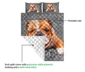 Ohaprints-Quilt-Bed-Set-Pillowcase-Bulldog-Dog-Crack-Gray-Sliver-Pattern-Custom-Personalized-Name-Blanket-Bedspread-Bedding-2935-Queen (80'' x 90'')