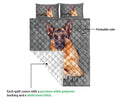 Ohaprints-Quilt-Bed-Set-Pillowcase-German-Shepherd-Dog-Crack-Gray-Sliver-Pattern-Custom-Personalized-Name-Blanket-Bedspread-Bedding-582-Queen (80'' x 90'')