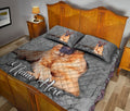 Ohaprints-Quilt-Bed-Set-Pillowcase-German-Shepherd-Dog-Crack-Gray-Sliver-Pattern-Custom-Personalized-Name-Blanket-Bedspread-Bedding-582-King (90'' x 100'')