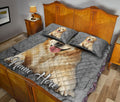 Ohaprints-Quilt-Bed-Set-Pillowcase-Golden-Retriever-Dog-Crack-Gray-Sliver-Pattern-Custom-Personalized-Name-Blanket-Bedspread-Bedding-1170-King (90'' x 100'')