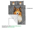 Ohaprints-Quilt-Bed-Set-Pillowcase-Rough-Collie-Dog-Crack-Gray-Sliver-Pattern-Custom-Personalized-Name-Blanket-Bedspread-Bedding-1755-Queen (80'' x 90'')