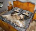 Ohaprints-Quilt-Bed-Set-Pillowcase-Shih-Tzu-Dog-Crack-Gray-Sliver-Pattern-Custom-Personalized-Name-Blanket-Bedspread-Bedding-2937-King (90'' x 100'')